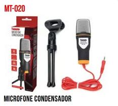 Microfone Condensador com Fio Tomate MT-020 para Gravações e Transmissões Microfone Condensador com Fio Tomate MT-020 para Gravações e Transmissões