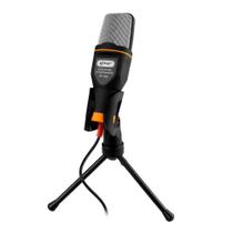 Microfone Condensador com Tripe Ajustavel Usb Profissional Estudio Knup KP-916