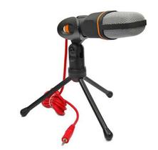 Microfone Condensador Com Tripé Para Pc E Notebook - Lelong
