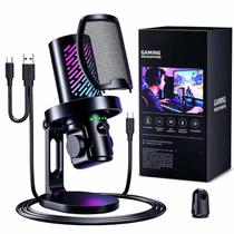 Microfone condensador CryoSurf CG1 RGB com cancelamento de ruído Microfone condensador CryoSurf CG1 RGB com cancelamento de ruído