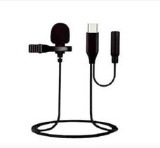 Microfone Condensador de Lapela Tipo C youtubers Microfone Condensador de Lapela Tipo C youtubers