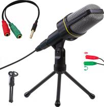 Microfone Condensador De Mesa Profissional Pc Celular Vídeo