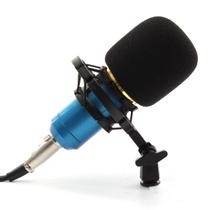 Microfone Condensador Dinâmico BM800 com Suporte Anti-Choque para Gravação de Áudio