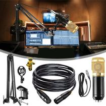 Microfone Condensador Estudio Gravaçao Youtubers WebCast Podecast Com Cabo 5 Mts Microfone Condensador Estudio Gravaçao Youtubers WebCast Podecast Com Cabo 5 Mts