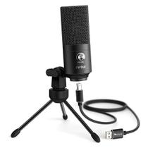 Microfone Condensador Fifine, Cardióide, USB, Preto - K680