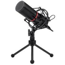 Microfone Condensador Gamer Redragon Blazar GM300 Podcast, LED, USB, Plug and Play - GM300