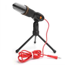 Microfone Condensador Gravação Profissional Tripé P2