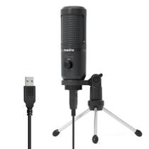 Microfone Condensador Gravação/Studio Usb Maono,Volume,Tripé - Aj Som Acessórios Musicais