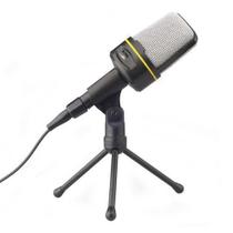 Microfone Condensador Multimídia Com Tripé Para Gravacao No Pc - Ch0805 - Xtrad