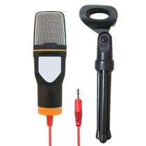 Microfone Condensador P2 Com Suporte De Mesa MFVS-MICDP2/BK Mymax