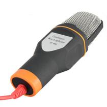 Microfone Condensador Para Gravaçao De Mesa Qualidade Profissional Com Tripe Para Notebook e Computa - Braslu