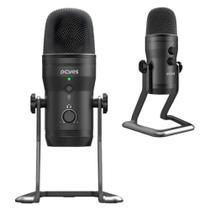 Microfone Condensador Pcyes Vocalizer Gamer Com Cabo Type-C Para USB Controladora De Mute E Volume 4 Padrões De Captação de Áudio Microfone Condensador Pcyes Vocalizer Gamer Com Cabo Type-C Para USB Controladora De Mute E Volume 4 Padrões De Captação de Áudio