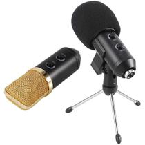 Microfone Condensador Profissional Usb Para Estúdio Suporte Articulado E Tripé