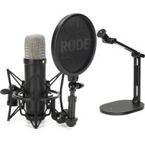 Microfone Condensador Rode NT1 Série Signature com Suporte Microfone Condensador Rode NT1 Série Signature com Suporte