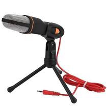 Microfone Condensador Sf-666 Com Suporte De Mesa E Fio De 2M