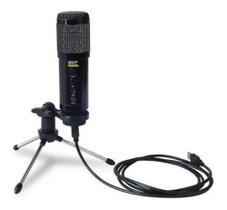 Microfone Condensador Skp Podcast 400u Cardióide Usb C/tripé Cor Preto