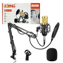 Microfone Condensador Studio Gravação YouTuber Gamers LE-914 Completo - Lelong