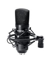 Microfone Condensador SUUNTOK XLR 34mm com Suporte de Choque e Cabo