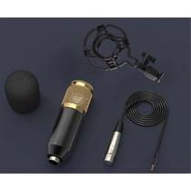 Microfone Condensador Top BM800 + Pop Filter Filtro + Aranha