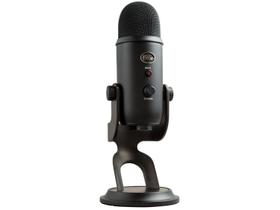 Microfone Condensador USB Blue Yeti Preto - 988-000100 Microfone Condensador USB Blue Yeti Preto - 988-000100