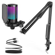 Microfone Condensador USB FIFINE Ampligame A6T com Braço articulado