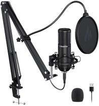 Microfone Condensador Usb Maono, Gamer, Podcast, Home Studio - Aj Som Acessórios Musicais