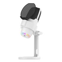 Microfone Condensador USB RGB para Gamer Streaming Podcast Gravação Live Alta Captação DELTA-C101P Microfone Condensador USB RGB para Gamer Streaming Podcast Gravação Live Alta Captação DELTA-C101P