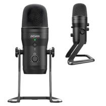 Microfone Condensador Vocalizer Pro Pcyes Com 4 Padrões De Captação Cabo Type-C Para USB Controladora De Mute E Volume Microfone Condensador Vocalizer Pro Pcyes Com 4 Padrões De Captação Cabo Type-C Para USB Controladora De Mute E Volume