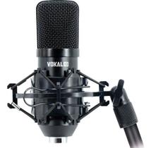 Microfone Condensador Xrl Vokal Sv80x Gravação Live Podcast Cor Preto