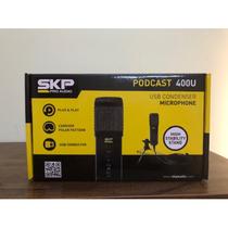 Microfone Condenser P o d c a s t 400U USB - SKP Pro Audio