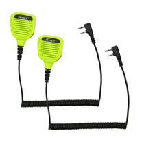 Microfone de alto-falante de ombro à prova d'água de 2 pinos para BaoFeng GT-5R/UV-5R