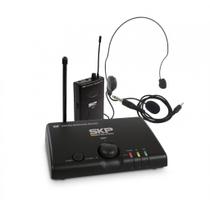 Microfone de Cabeça Headset e Transmissor Sem Fio UHF SKP MINI-V