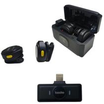 Microfone de colarinho sem fio lightning basike ba-mic0006 Microfone de colarinho sem fio lightning basike ba-mic0006