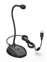 Microfone de computador USB Fifine K054 com botão de mudo e LED