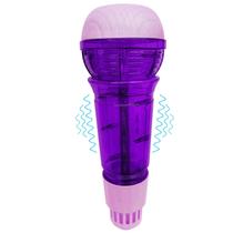 Microfone de eco Lolakee durável e leve para crianças, roxo