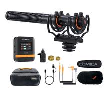 Microfone de espingarda sem fio COMICA VM40 para câmera/smartphone