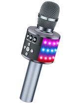 Microfone de Karaokê Bluetooth BONAOK Q78 Wireless com Luzes LED Microfone de Karaokê Bluetooth BONAOK Q78 Wireless com Luzes LED