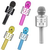 Microfone de karaokê Bluetooth sem Fio e Recarregável