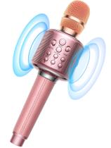Microfone de karaokê Bluetooth sem fio MetFut com alto-falante Microfone de karaokê Bluetooth sem fio MetFut com alto-falante