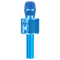 Microfone de karaokê BONAOK sem fio Bluetooth Q37 azul Microfone de karaokê BONAOK sem fio Bluetooth Q37 azul