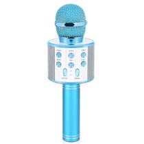Microfone de karaokê Dodosky Kids Age 5-12 Bluetooth Azul