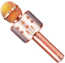 Microfone de karaokê FINYIORE para crianças com mudança de voz Bluetooth