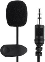 Microfone de lapela 3.5 p2 stereo youtuber celular pc tomate mp018