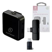 Microfone De Lapela Bluetooth Kapbom Ka-r10 Microfone De Lapela Bluetooth Kapbom Ka-r10