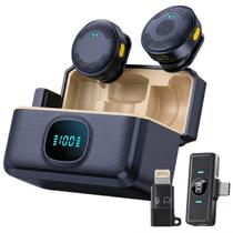 Microfone de Lapela Bluetooth Profissional para Conteúdo Digital Microfone de Lapela Bluetooth Profissional para Conteúdo Digital