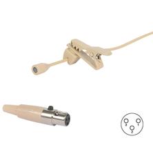 Microfone de lapela c/ fio p/body pack,Omni,mini XLR 3 pinos Microfone de lapela c/ fio p/body pack,Omni,mini XLR 3 pinos