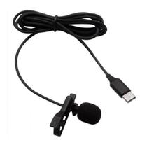 Microfone de Lapela com Clipe Profissional Type-C GL-121 Microfone de Lapela com Clipe Profissional Type-C GL-121