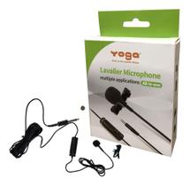 Microfone de lapela com fio para Smartphone Celular Yoga YTM-012
