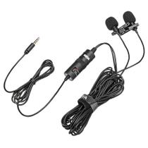 Microfone de Lapela Duplo BOYA BY-M1DM Microfone de Lapela Duplo BOYA BY-M1DM