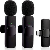 Microfone De Lapela Duplo Para Tipo-C E Iphone Envio Imediato - Microfone De Lapela Duplo Para Tipo-C E Iphone Envio Imediato -